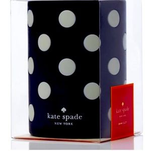 Kate Spade NWT Let’s Chill Drink Cozy Black and White Poka Dot